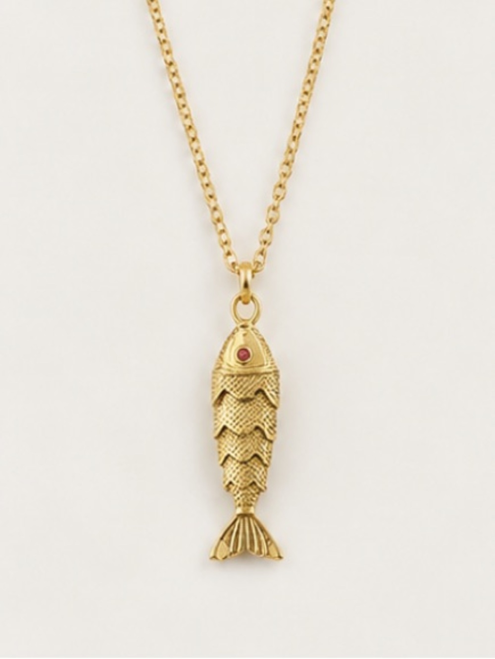 New! Gold Plated Gold Fish Pendant Necklace NWOT 5008